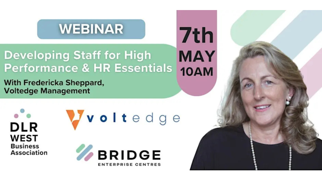 Read more about the article ONLINE: Developing Staff for High Performance & HR Essentials with Voltedge