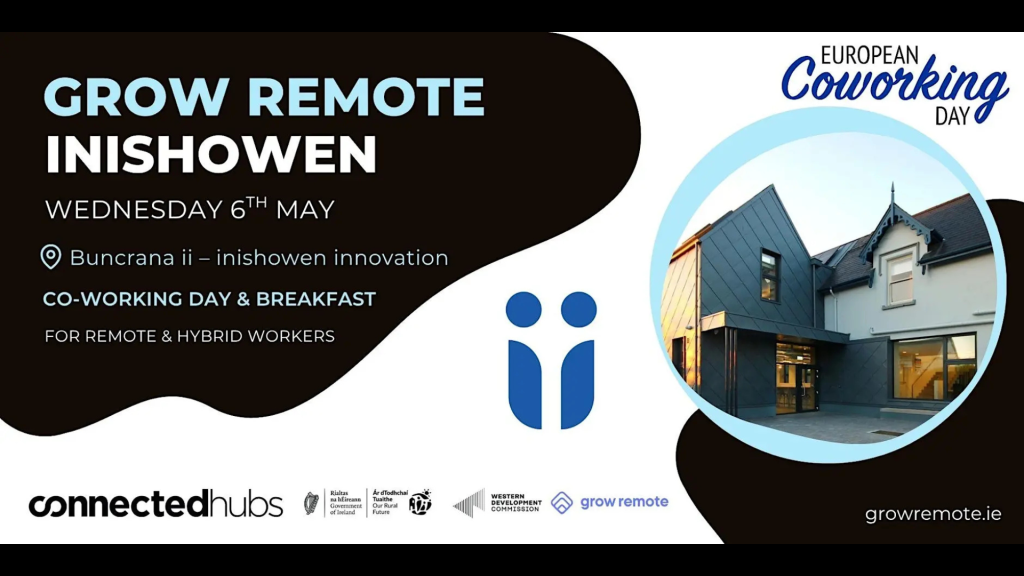 Read more about the article IN-PERSON: European Coworking Day for remote & hybrid workers in Buncrana