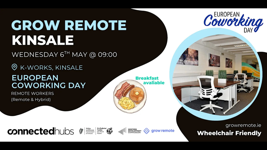 Read more about the article IN-PERSON: European Coworking Day for remote & hybrid workers in Kinsale
