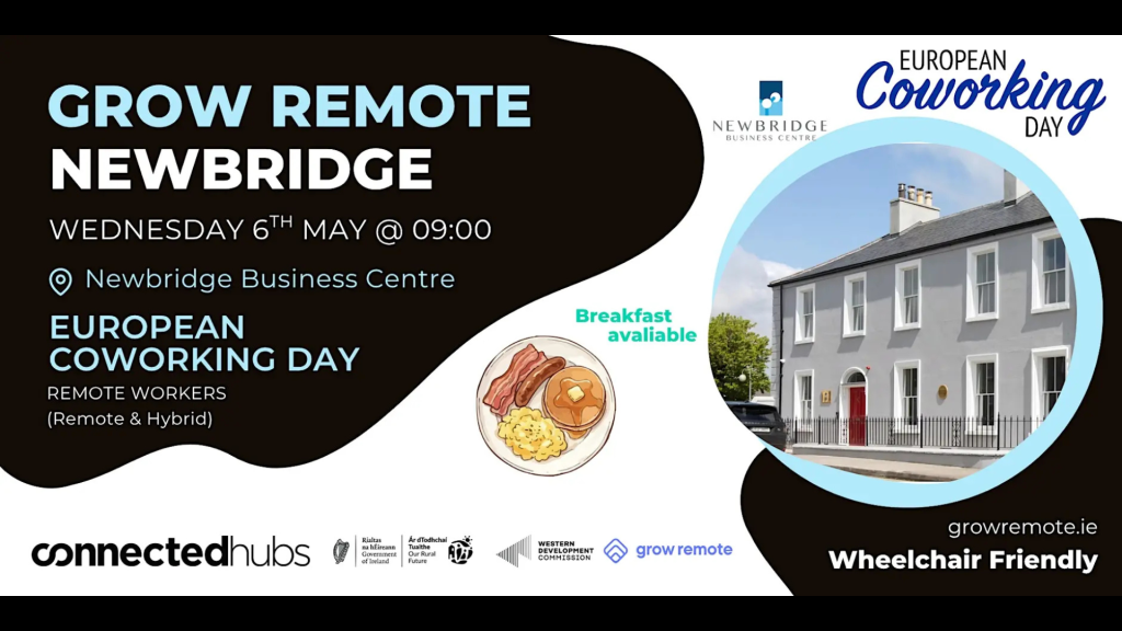 Read more about the article IN-PERSON: European Co-Working Day – Grow Remote Newbridge