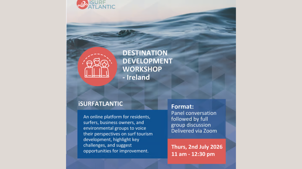 Read more about the article ONLINE: iSURFATLANTIC Destination Development Workshop | IRELAND