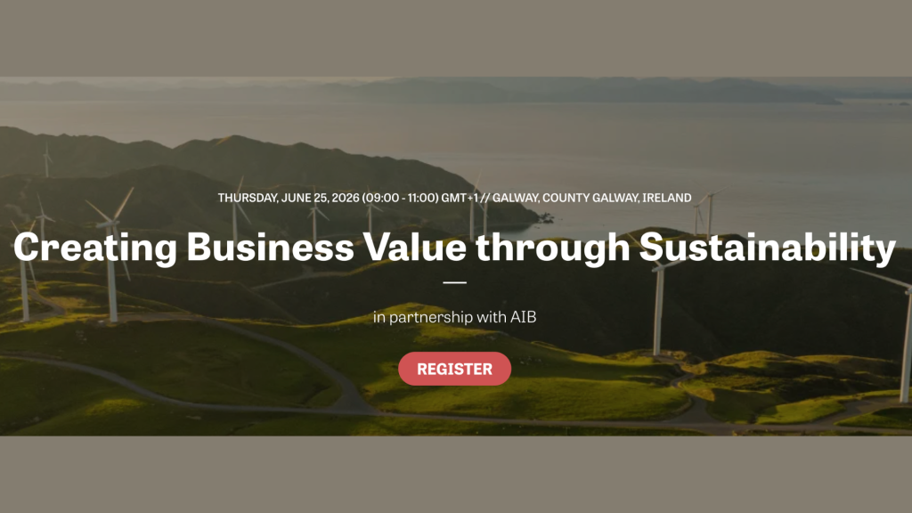 Read more about the article IN-PERSON: Creating Business Value through Sustainability
