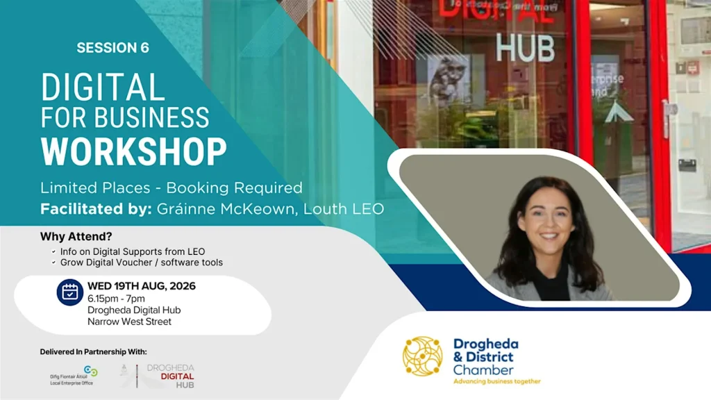 Read more about the article IN-PERSON: Digital For Business Workshop – with Gráinne McKeown